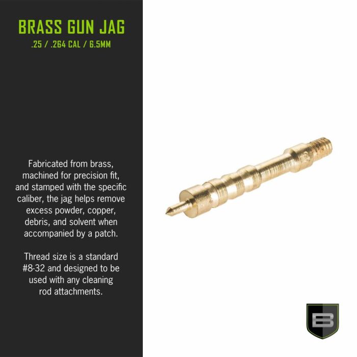 Clean Technologies Brass Jag, .25, 264 Caliber & 6.5mm