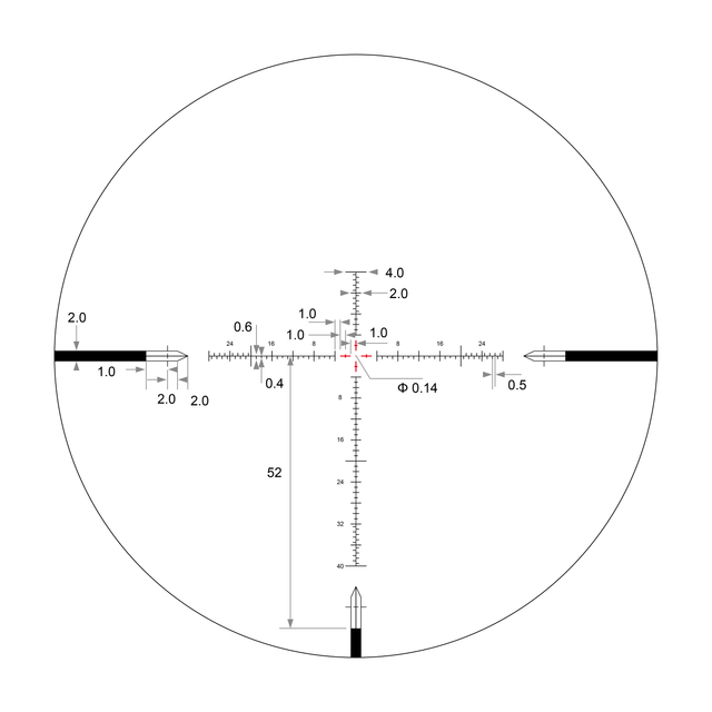 EPL-4 | 4-16×44 FFP | VHR ILLUMINATED RETICLE WITH ZERO STOP – 30mm Tube