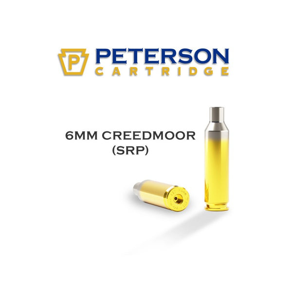 6mm Creedmoor (SRP) Brass Cartridge Cases (50)