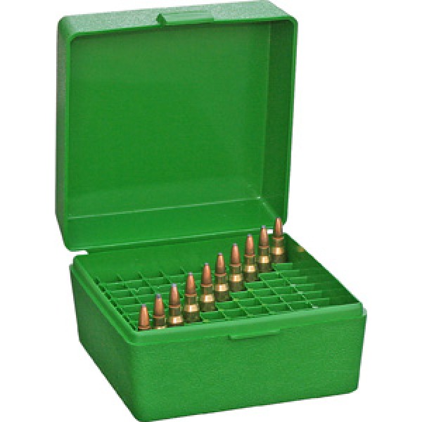 MTM AMMO CASE STD 243  308  22-250 GREEN (100)