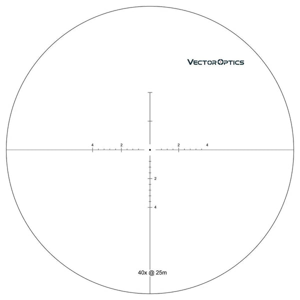 VECTOR Sentinel-X GenII 10-40x50 Center Dot Riflescope