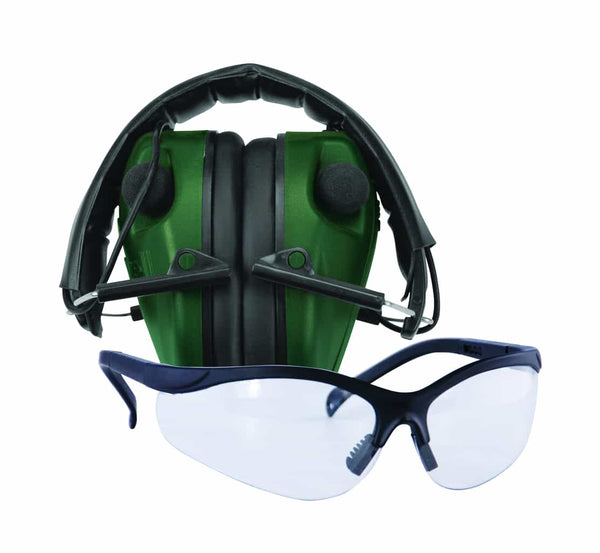 E-MAX LOW PRO EAR MUFFS & GLASSES COMBO