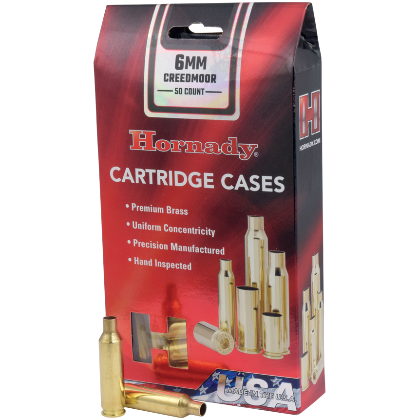 6MM CREEDMOOR BRASS CASES (50)