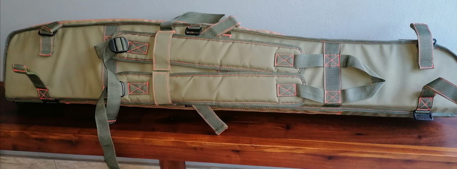 MC Tactical Single Rifle Bag Green With Orange